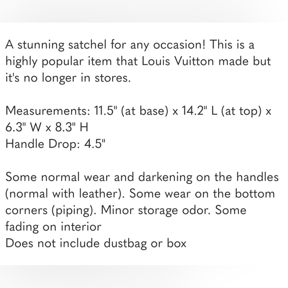 🌺BEAUTIFUL🌺 Louis Vuitton Satchel - Picture 9 of 9